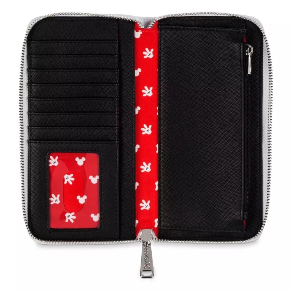 Mickey Mouse Loungefly Wallet NWT and Earrings - Picture 3 of 7